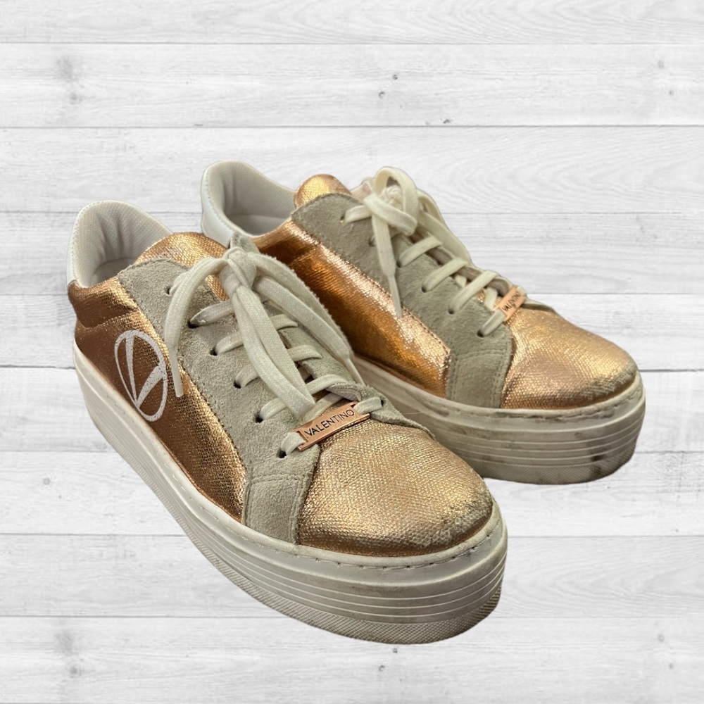 VALENTINO BY MARIO VALENTINO
Sela Metallic Platform Sneakers